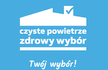 Logo promujące czyste powietrze